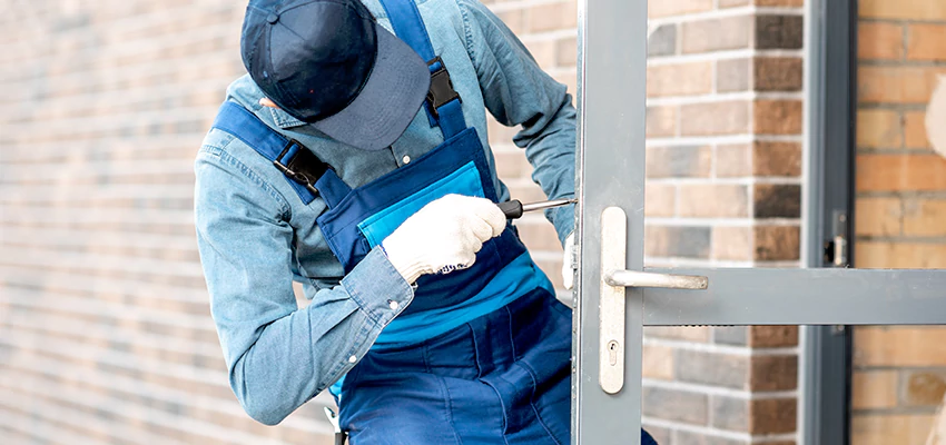 Pivot Storefront Door Locks Installation in Galesburg, Illinois